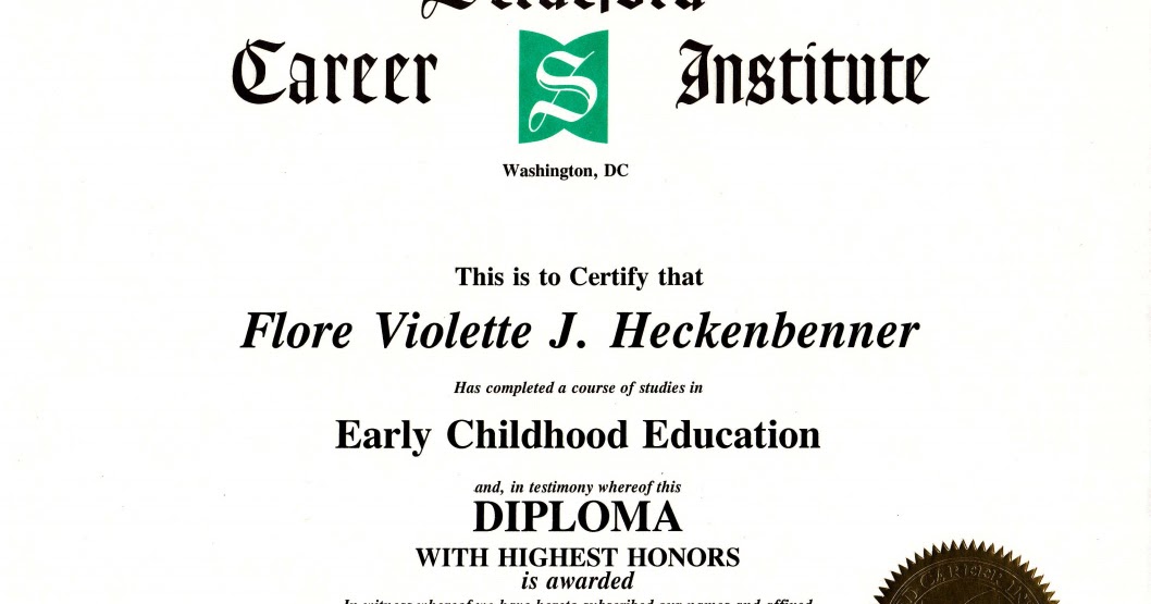 Certificates certificate early childhood completion maryland teaching kindergarten assessment ready portfolio school comer development comprehensive system